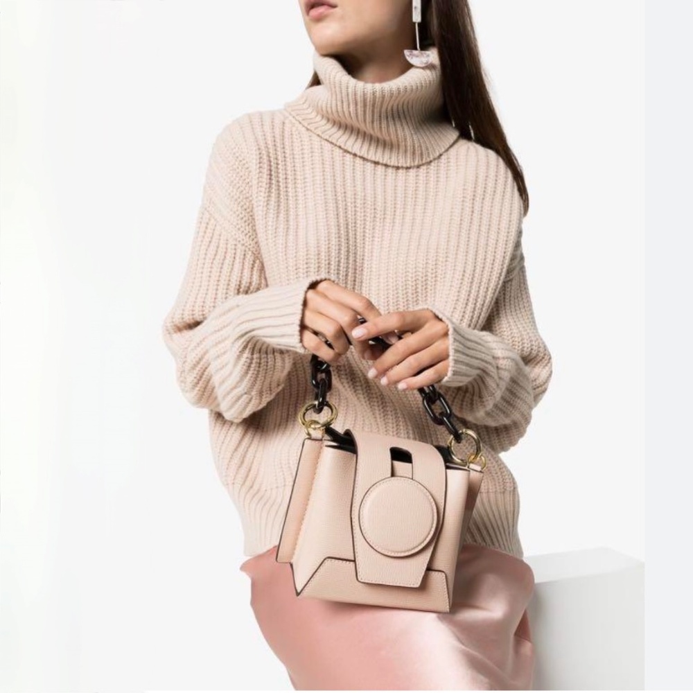 Yuzefi Calfskin Daria Iris Tote Bag NEW